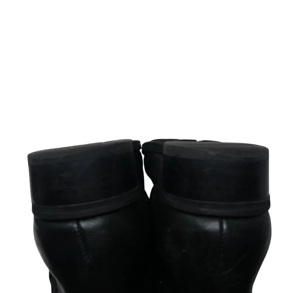 Sam‎ Edelman Prina Black Studded Leather Tall Riding Boots Womens 8
